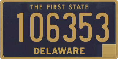 DE license plate 106353