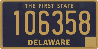 DE license plate 106358