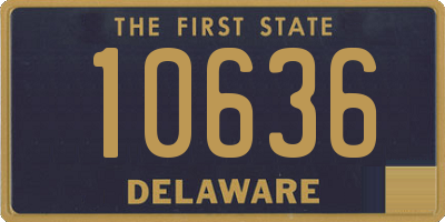 DE license plate 10636