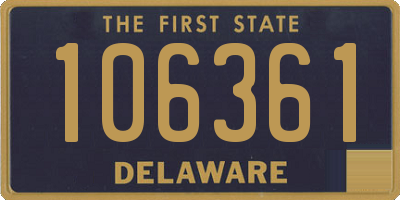 DE license plate 106361