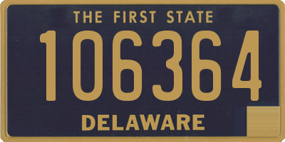 DE license plate 106364