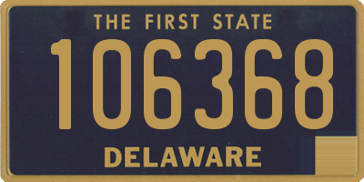 DE license plate 106368