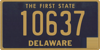 DE license plate 10637