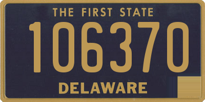 DE license plate 106370