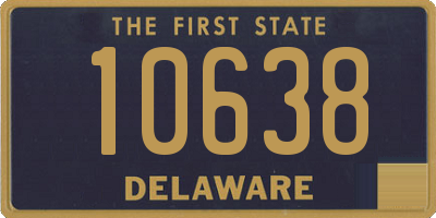 DE license plate 10638