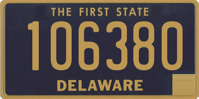 DE license plate 106380