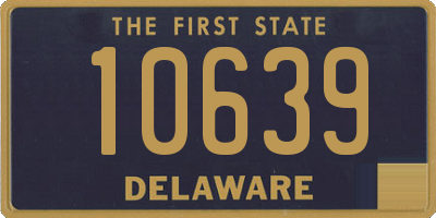 DE license plate 10639