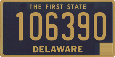 DE license plate 106390