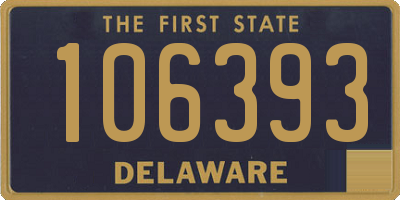 DE license plate 106393