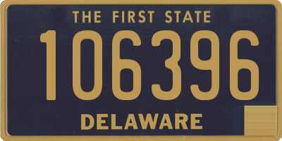 DE license plate 106396