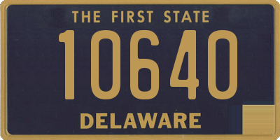 DE license plate 10640