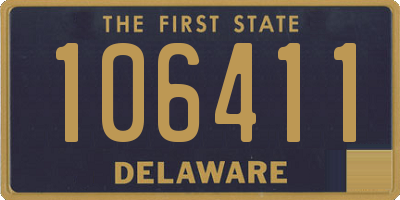 DE license plate 106411