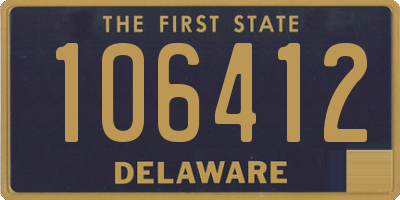 DE license plate 106412