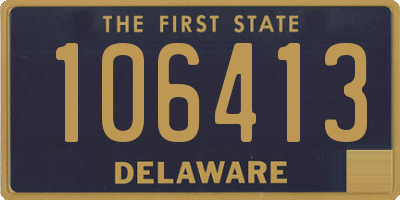 DE license plate 106413