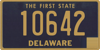 DE license plate 10642