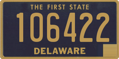 DE license plate 106422