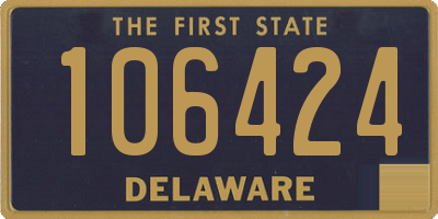 DE license plate 106424