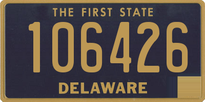 DE license plate 106426