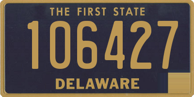 DE license plate 106427