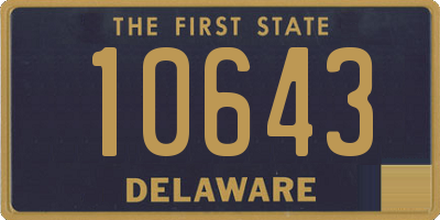 DE license plate 10643