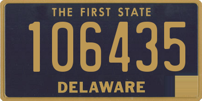 DE license plate 106435