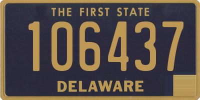 DE license plate 106437