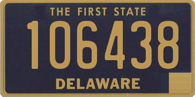 DE license plate 106438