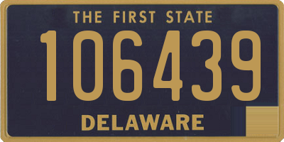 DE license plate 106439