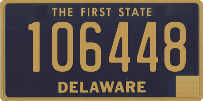 DE license plate 106448