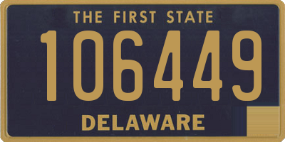 DE license plate 106449