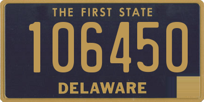 DE license plate 106450