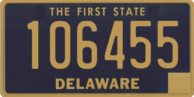 DE license plate 106455