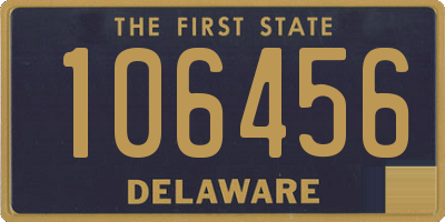 DE license plate 106456