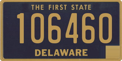 DE license plate 106460