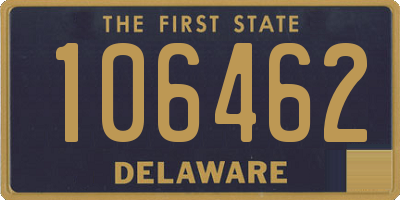 DE license plate 106462