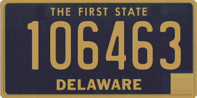 DE license plate 106463