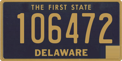 DE license plate 106472