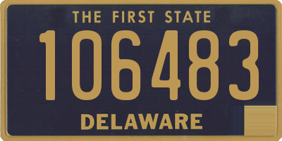 DE license plate 106483