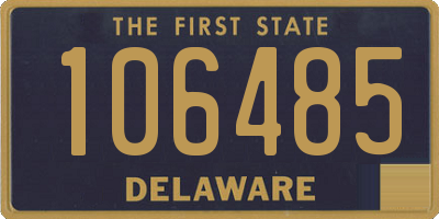 DE license plate 106485