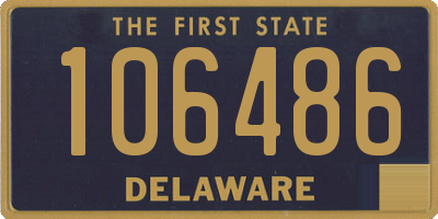 DE license plate 106486