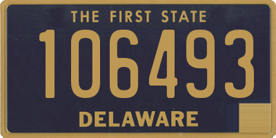 DE license plate 106493