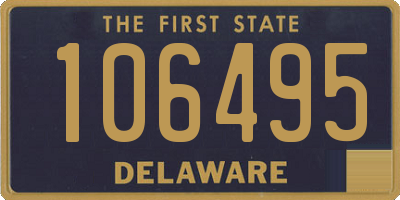 DE license plate 106495