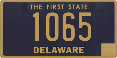 DE license plate 1065