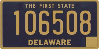 DE license plate 106508