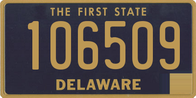 DE license plate 106509