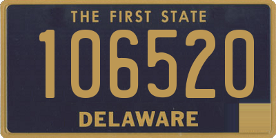 DE license plate 106520