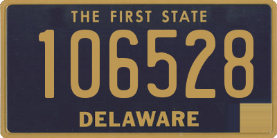 DE license plate 106528