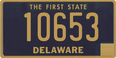 DE license plate 10653