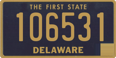 DE license plate 106531