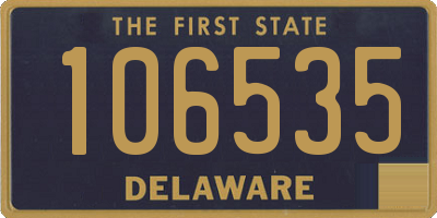 DE license plate 106535